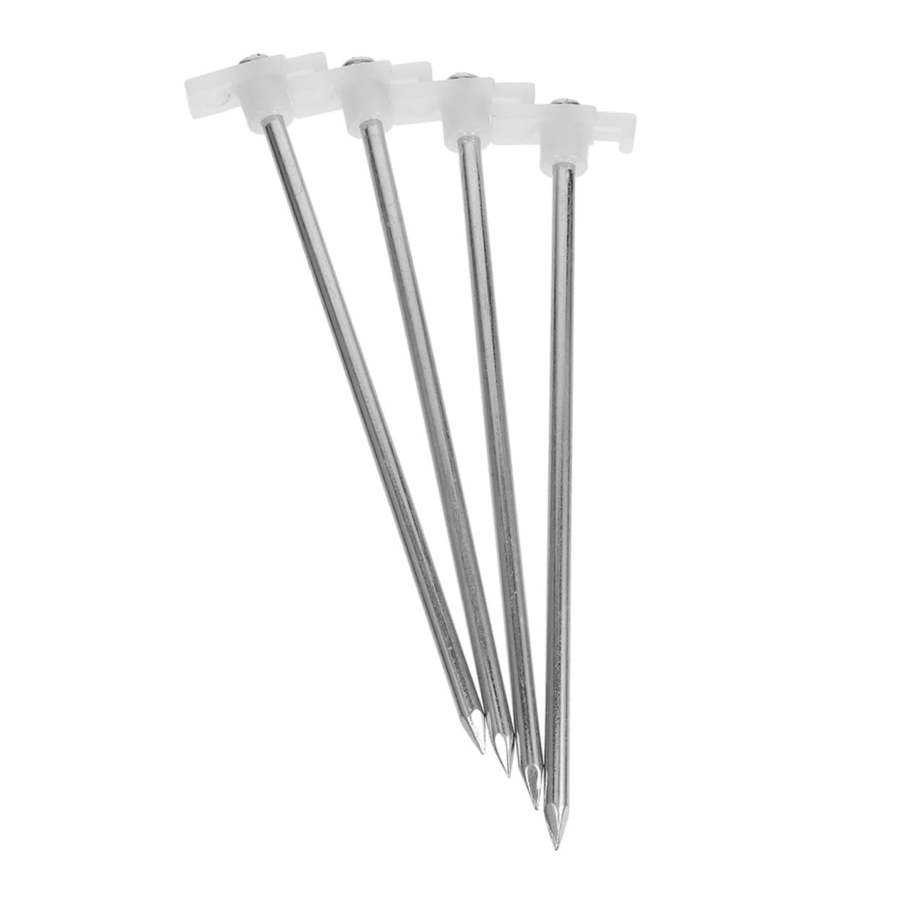 Estacas para carpas PRETYZOOM de alta resistencia de metal para camping kit de 6 unidades