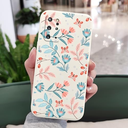 Coque Samsung S20 Plus protection silicone motif feuille blanche antichoc - 3