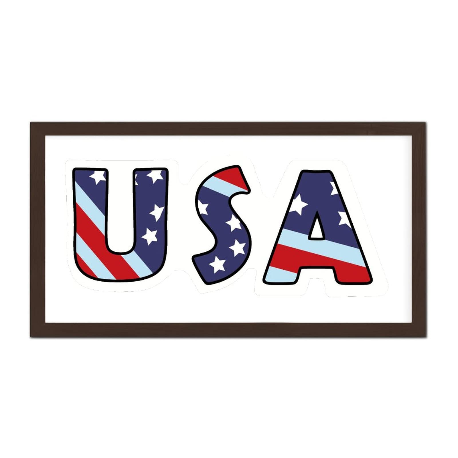 Panneau vintage bois 4th of July pour porche et salon cosy