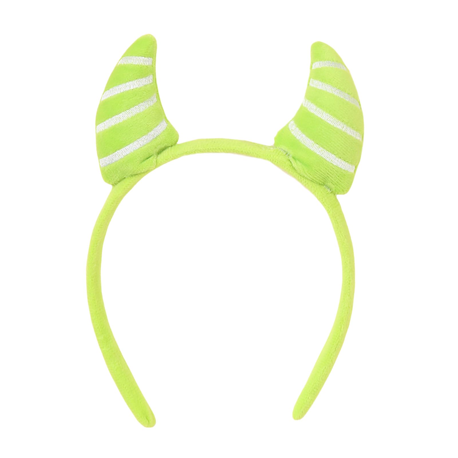 Zuoeay Halloween Devil Horn Headbands Cosplay Green Headwear Hairbands Headwear Halloween Hairbands Birthday Party Headband
