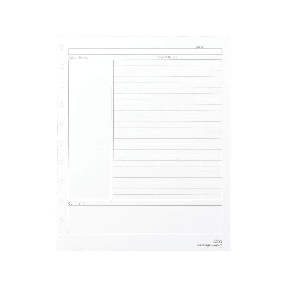 Staples Arc Notebook Project Planner Filler Paper, Lettersized, White