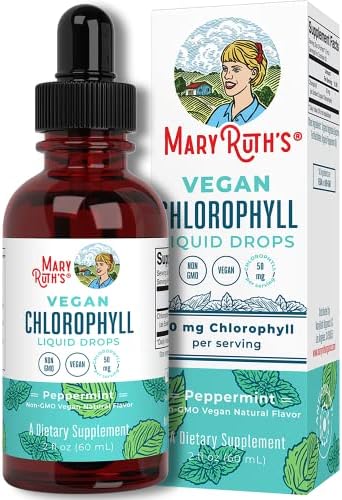 Chlorophyll Liquid Drops for Immune Support | Liquid Chlorophyll Drops | Energy Boost | Skin Care Supplement | Natural Deodorant | Vegan | Non-GMO | Gluten Free | 2 Fl Oz