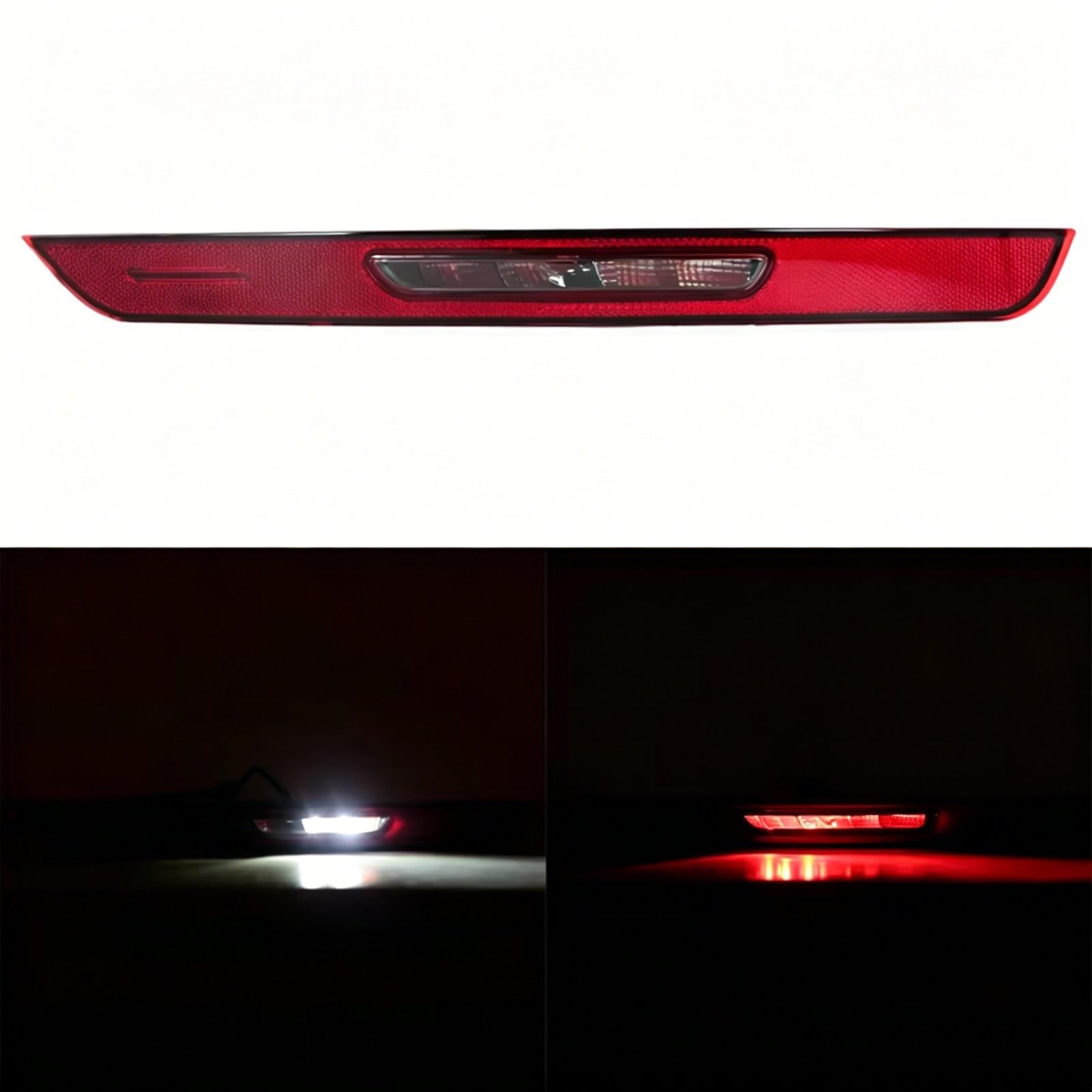 Catarifrangente Posteriore Per Porsche Per Macan 2014 2015 2016 2017-2020 | Paraurti Posteriore Coda Stop Luce Segnale Retromarcia Fendinebbia(Left)