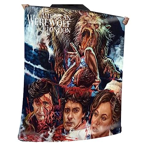 Wild Star Hearts Gothic Fleece Blanket Cover