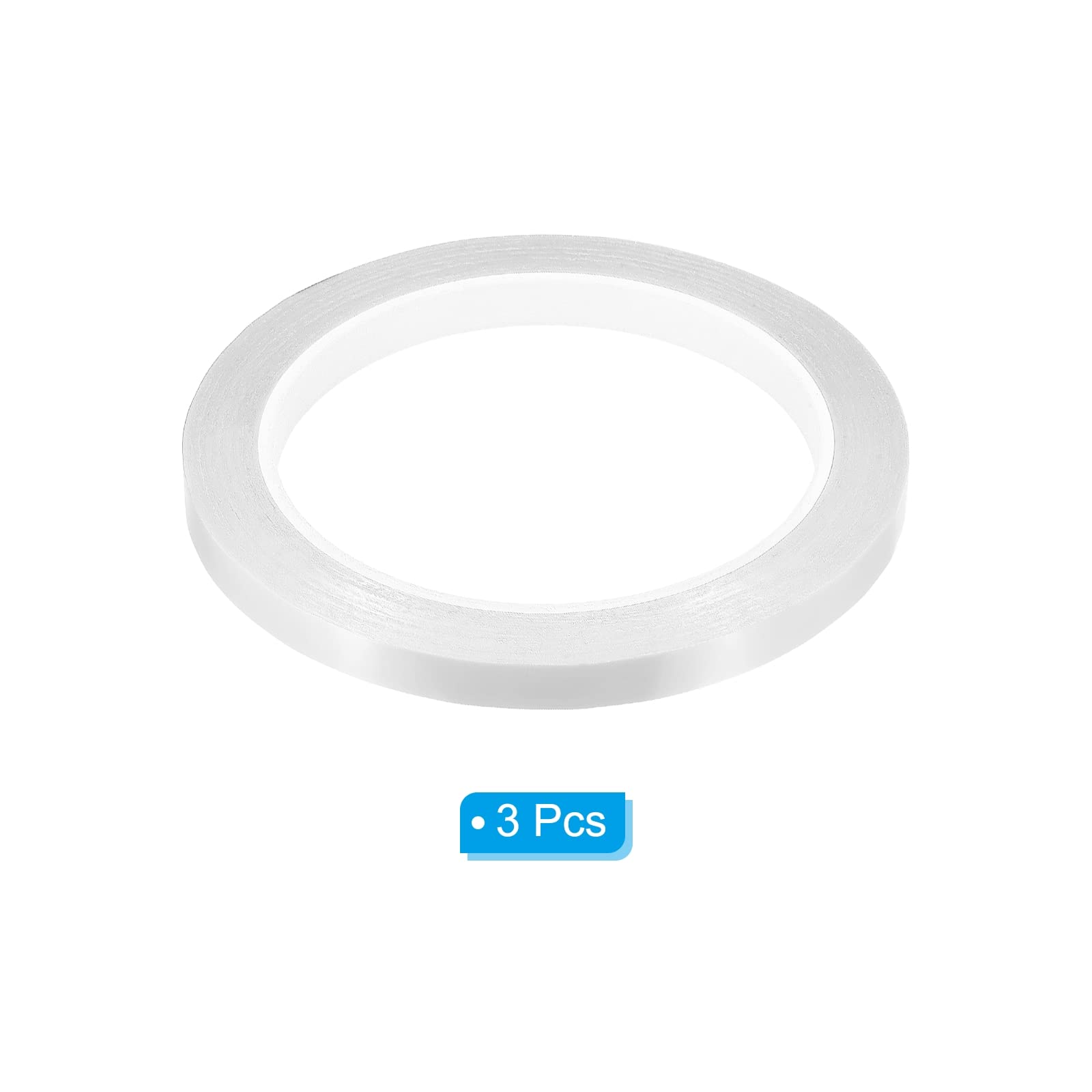 PATIKIL Whiteboard Tape 8mm X 66m, 3 Pack Thin Dry Erase Tape for Graphic Chart Marking DIY Art White - Image 3