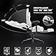 STARUZI Gaming Stuhl Weiß Leder, Mikrofaser-Leder Gaming Chair mit Fußstütze, Racing Gamer Stuhl mit verstellbare Armlehnen, Lendenkissen, Kopfkissen,180 kg Belastbarkeit