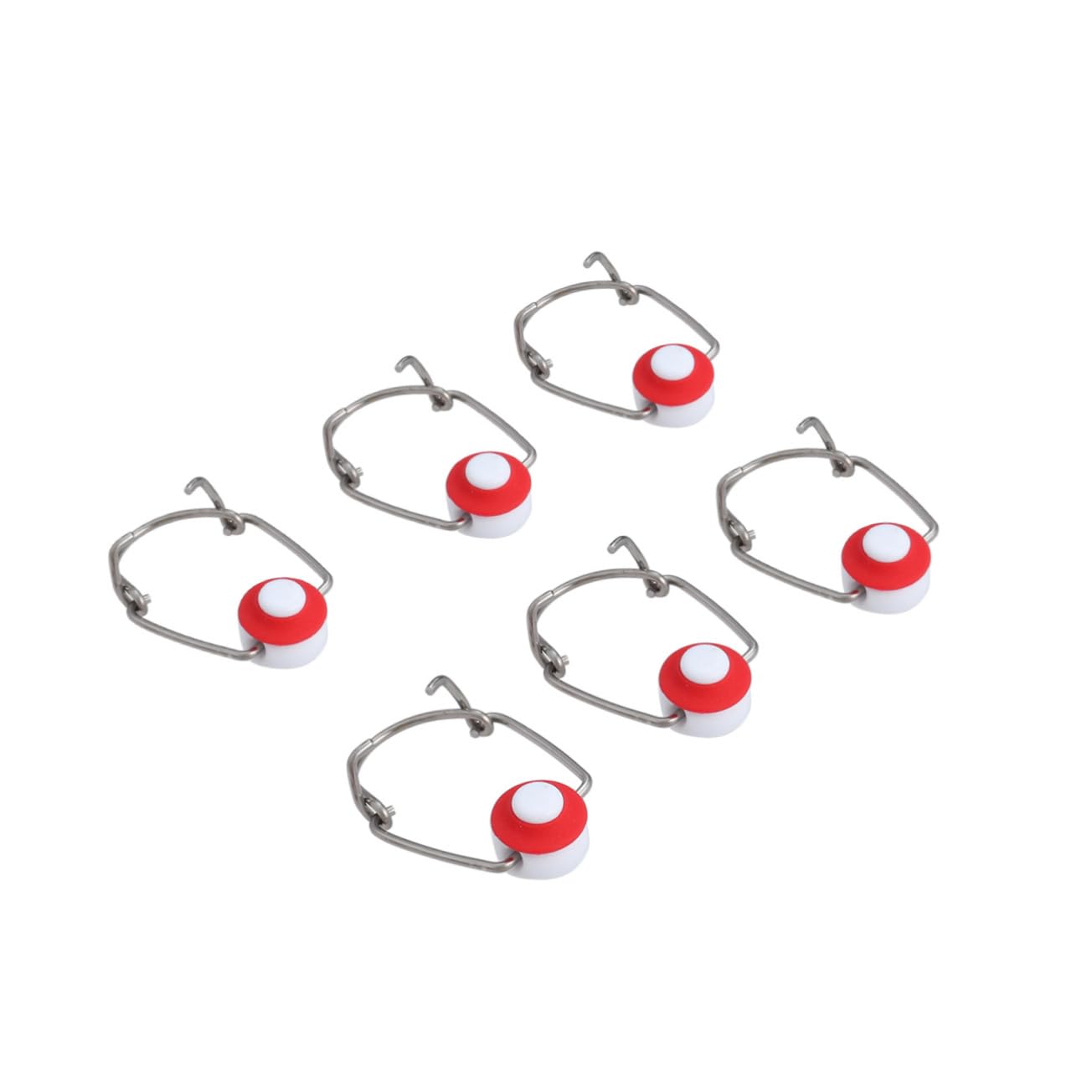 SOLUSTRE 6PCS Stainless Steel Seal Caps with Gasket for Secure Swing Glass Beer Bottles Leak Resistant Replacement Caps for Beverages and Condiments