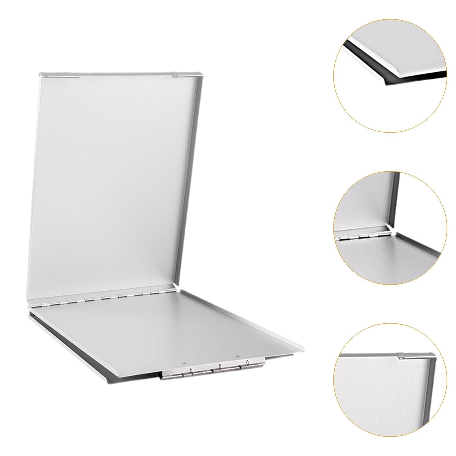 predolo Portapapeles metálico resistente para, tamaño carta, portátil, para cafetería, profesor o restaurante. Portapapeles aluminio para