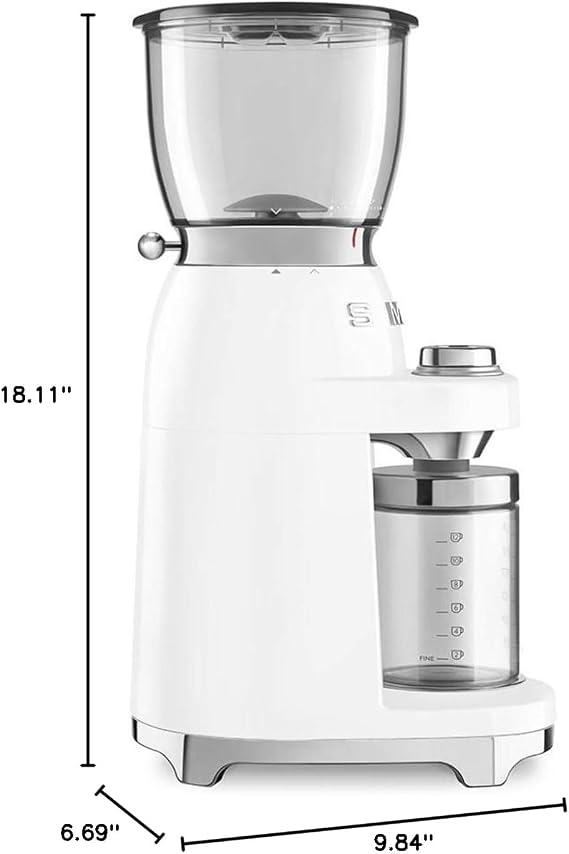 Smeg - Coffee Grinder - 11+ Coffee Grinder - White