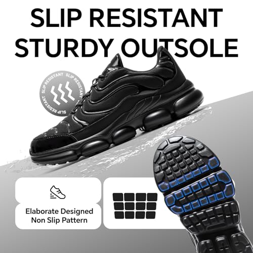 Image of Steel Toe Shoes for Men Women Lightweight Safety Work Sneakers
