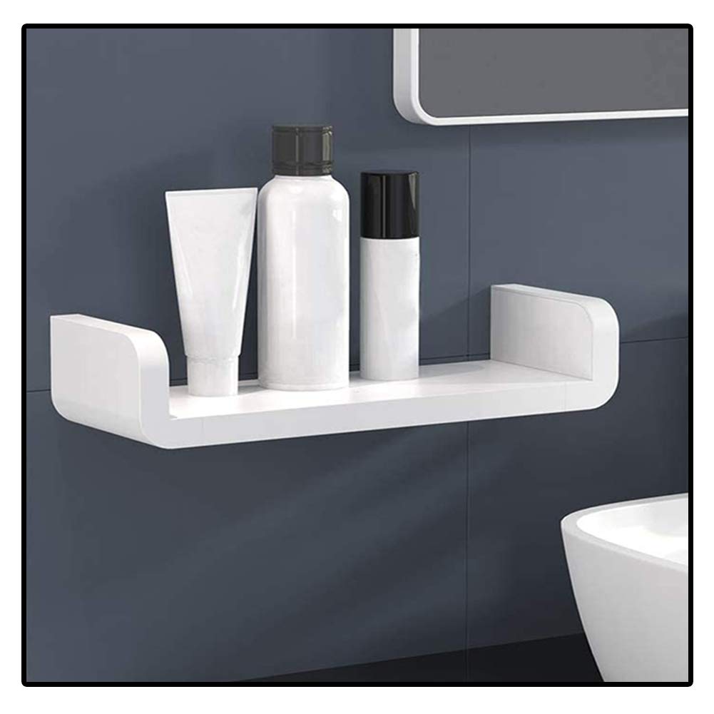 Shower Shelf Bathroom Storage Rack Plastic White Wall Mounted Bathroom Wall Shelf Bathroom Organizer Shower Caddy Rustic Shaped