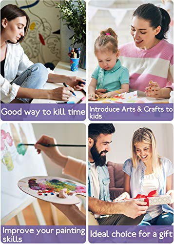 Gronda Schilderen DIY blauwe uil vogel dieren afbeelding dromenvanger paars set natuur schilderij DIY decor slaapkamer… - Image 7