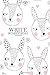 Produktbild Notebook - Write something: Cute bunny rabbit notebook, Daily Journal, Composition Book Journal, College Ruled Paper, 6 x 9 inches (100sheets)