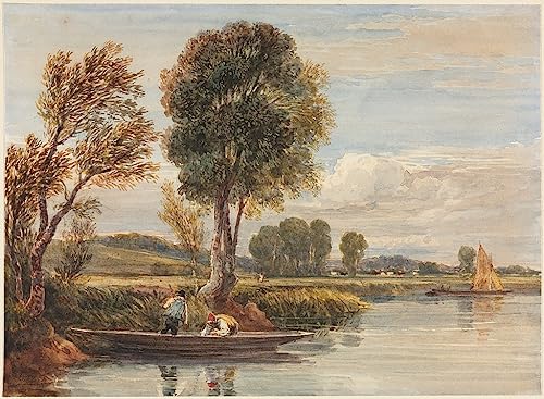Peinture moderne sur toile de la Tamise de David Cox poster salon 60x90