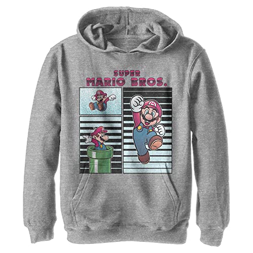 Nintendo Freeze Frames Youth Pullover Hoodie Athletic Heather - image 1