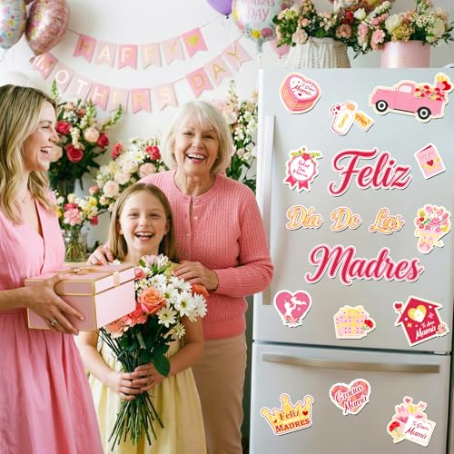 Set de 17 imanes decorativos Feliz Día de las Madres miniatura 5