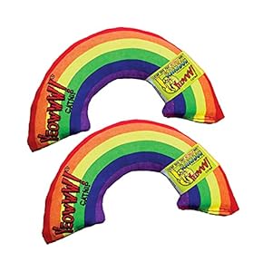 (2 Pack) Yeowww Catnip Toy, Rainbow 6″