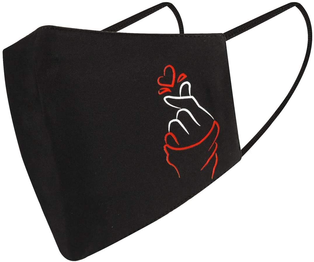 Cloth Face Mask Cover Shield For Women, Premium 100% Cotton, 3-Layered, Protective, Reusable, Washable, Breathable, Comfortable, Durable, Fashionable, Lightweight, Designer, Protection For Covid Virus