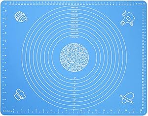 Syga Non-Stick Silicone Reusable Pastry Rolling Mat with Measurements, Diameter: 6-14-inch