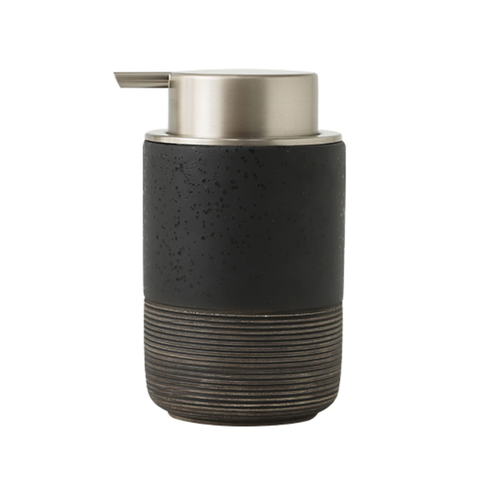 soap dispenser， Soap Dispenser,Japanese/Ceramic Foaming, Foam With Gold Pump, Hand, For Barthroom Kitchen-grey-No