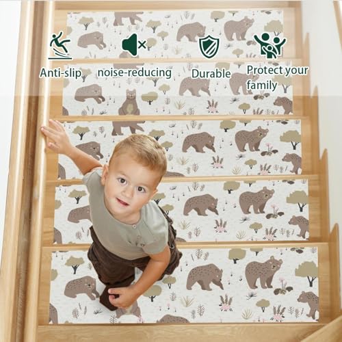 Peldaños de escalera de oso para transformar tu escalera de madera en un espacio infantil seguro 5