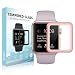 [For Series 3] SUPTMAX Screen Protector for Apple Watch, Apple Watch Series 3 Screen Protector [Soft Frame Edge] [9H Hardness] Full Coverage Carbon Fiber Screen Protector Apple Watch (42mm, Rose Gold)