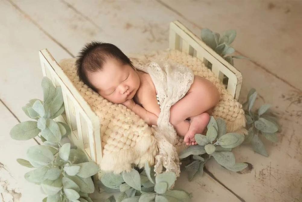 Surakey Accessoires de Photographie pour Nouveau-né - Stretch - pour séance Photo - Couverture enveloppante pour bébé - en Tricot Extensible - Accessoire de Photographie pour Nouveau-né