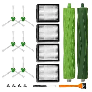BYOFI Replacement Parts Accessories for irobot Roomba i1+ i7 i7+ i3+ i4+ i6+ i8+ J7+ Plus I & J Plus Series Vacuum Cleaner Inclue 2 Roller Brushes & 4 Filters & 6 Side Brushes
