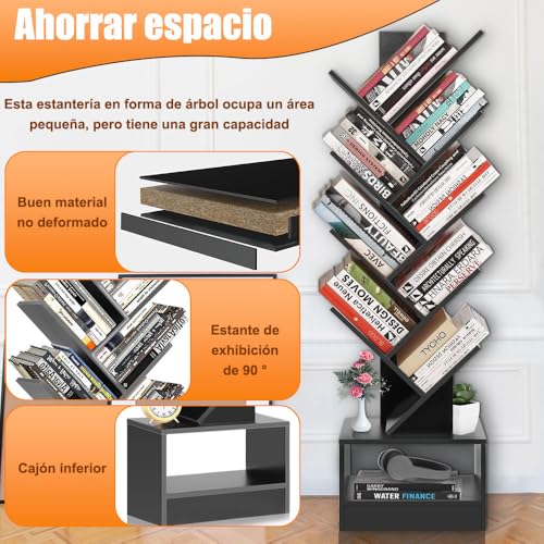 Oficina, Home librero negro Marca Mancety (3)