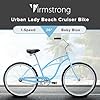 Firmstrong Urban Lady Single Speed - Women's 26" Beach Cruiser Bike (Baby Blue) #1