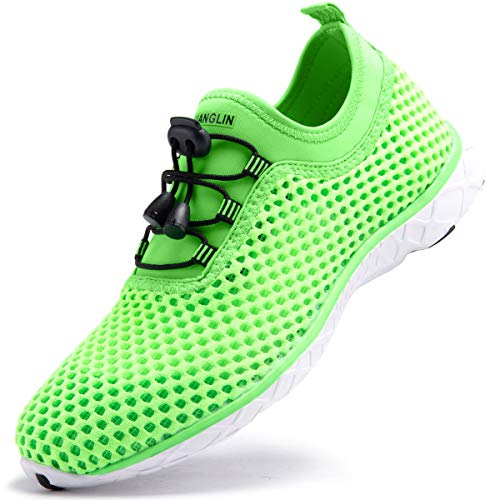 Image of Men's Quick Drying Aqua Water Shoes,3-Second Drainage & All-Terrain for Swimming,Hiking,Yoga