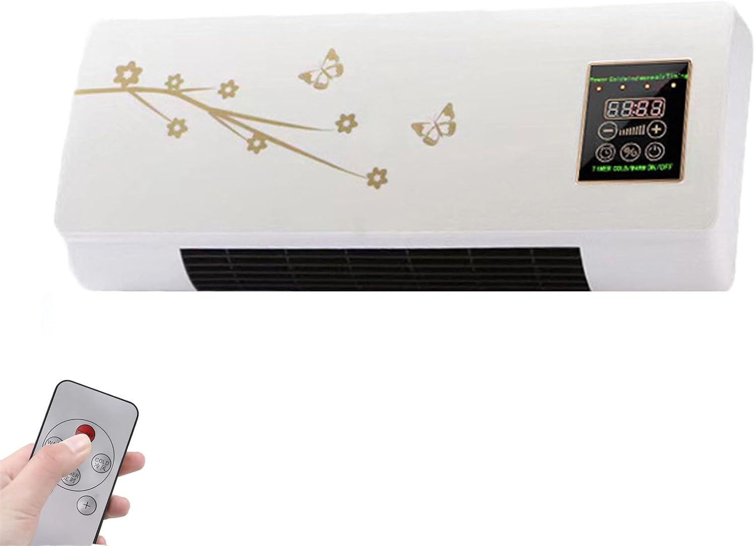 Climafy Air Conditioner,Split Max Air Conditioner,Mini Split Portable Ai-R Conditi-Oner,Cold and Hot 2 in 1 Wall Mounted, Super Quiet,With Remote,For Home Office Bedroom 02# [Energy Class A]