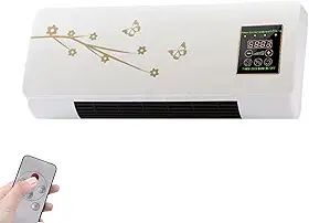 Ar Condicionado, Mini Split Portátil 2 em 1 Montado na Parede Quente Frio, Super Silencioso com Controle Remoto para Quartos de Escritório em Casa, Aquecimento de Refrigeração Max Split