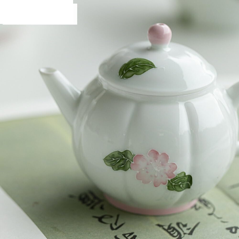 Theiere Théière faite à la main en boue de Jade de 135ml, théière à fleurs peintes à la main, Pot à filtre esthétique, bouilloire Puer, vaisselle, cadeaux de décoration Théières