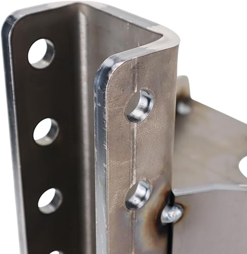 Vista 18 de Shocker Hitch Adaptador de lengüeta de soldadura de canal vertical para marcos A de remolque, hasta 20,000 libras GTW, solo componentes, 2 lados