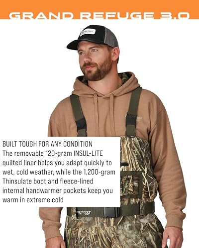 Image of FROGG TOGGS Men's Grand Refuge 3.0 Waterproof Bootfoot Wader for Hunting with Removable Insulation Liner - Slim FIT