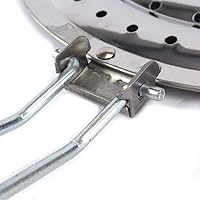 Vista 2 de Paquete de 2 difusores de calor de doble espesamiento, reductor de llama protector de llama, placa de acero inoxidable para estufas eléctricas