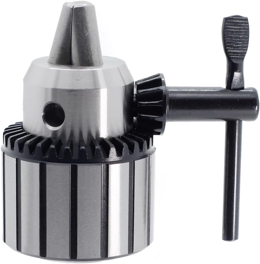 Drill Chuck JESTUOUS B16 Key Type 1/2 Inch(1-13mm) with MT2 Morse Taper Arbor Heavy Duty Chucks