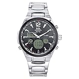 meister anker funk armbanduhr einstellen Zeitzonen Meister Anker Herren Uhr 23cm Edelstahl grau Quartz Mineralglas 490000130