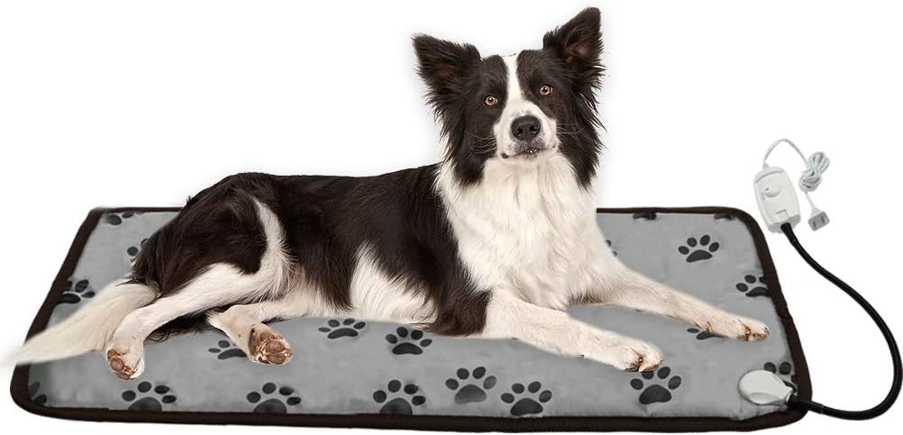 HONCHENHarmontex Pet Heating Pad for Dogs, Electric Waterproof Warming Mat with Chew Resistant Steel for Cats Indoor