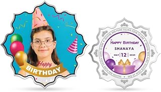 Silviya BIS Hallmarked Personalized Treasure Birthday 999 Pure Silver Coin - Gift for Wife - Husband - Friend - Family - W... Price In India