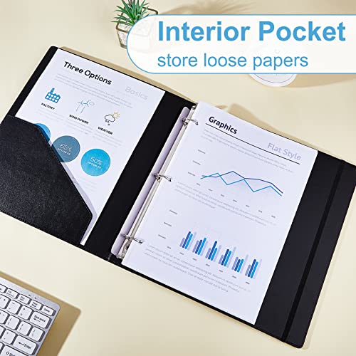 Fioday 3 Ring Binder 1 Inch Pu Leather Three Ring Binder Cute Binder With 8 Tab Dividers Decorative Clipboard Binders For Women School Office Supplies #TOP6