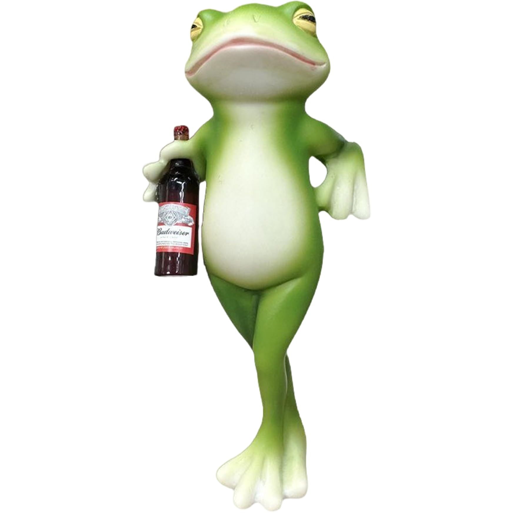 Hintyne Plant Ornament Plant Decorations, Funny Simulation Drinking Frog Planter, Statue Resin Hanging Frog Figurine Pot Decorations, Style 1