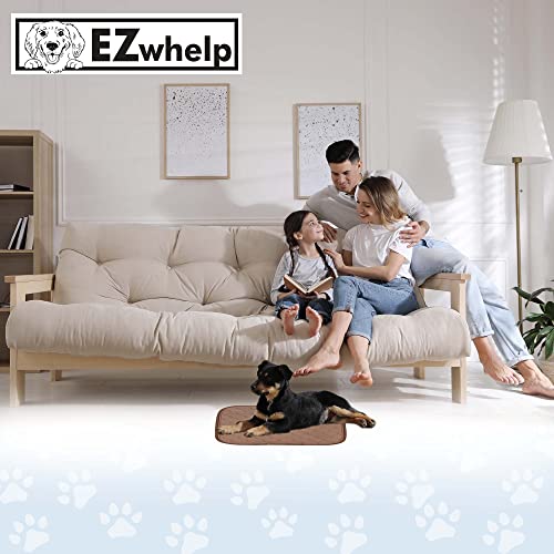 Image of EZwhelp Reusable Dog Pee Pads - Waterproof Training Pads for Dogs, Washable & Sanitary, Rounded Corners, Laminated, Lightweight, and Durable,Pet Essentials for Puppy Training and Whelping - 17 inch x 20 inch