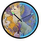 Dimensions de l'horloge lumineuse à LED : 30,5 x 30,5 cm, épaisseur : 4,5 cm d'épaisseur, facile à accrocher. Fabriqué en acrylique + PP + polystyrène modifié, ne vient pas avec un support, pas de matériau en bois. Le mouvement de l'horloge est alimenté par 1 pile AA (non incluse). Les anneaux LED sont alimentés par 4 piles AA (non fournies)