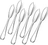 AOOSY Butter Knife, Cheese Knife, Dover Sole Breakfast Kippers, Cute Mini 5.91 inches Stainless Steel Kitchen Knives for Butter Sandwiches Cheese Breakfast,Packs Of 6