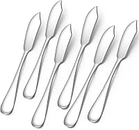 Vista 1 de AOOSY Cuchillo de mantequilla, cuchillo de queso, lenguado Dover arenques ahumados para desayuno, lindos mini cuchillos de cocina de acero