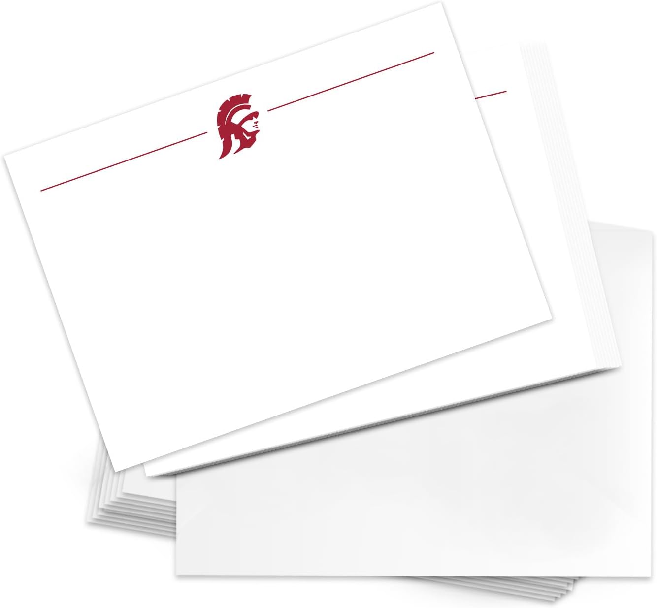 Desert Cactus USC 10 Pack Notecards University of Southern California Trojans Stationery Cardstock Includes Envelopes Memo Party Thank You (Notecard 1a)