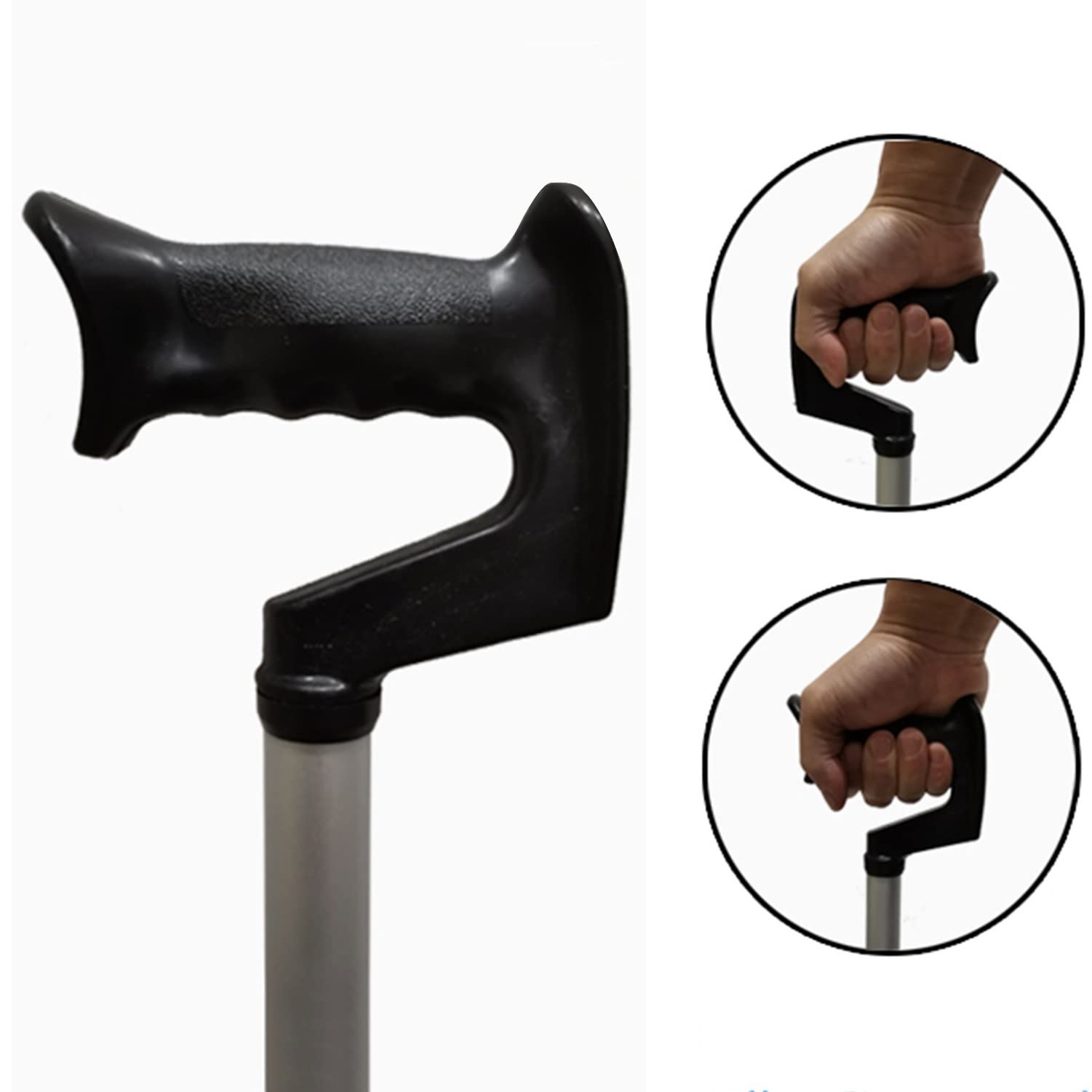 Muletas, Muletas con Asiento, Asiento de Muleta Plegable de Cuatro Patas, Silla Muleta de Aluminio Ligera Multifuncional, Muletas Plegables Ajustables Portátiles/Brown