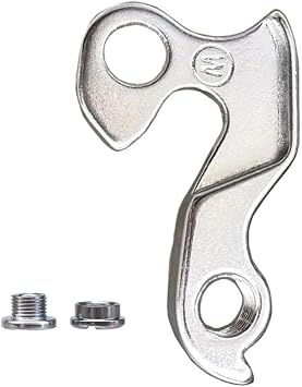Derailleur Hanger 60 / GH-117 CNC Aluminum Alloy Rear Mech Hanger with Bolts, Compatible with BH, Bianchi, Jamis, Kona, Pinarello, Trek Bikes Silver